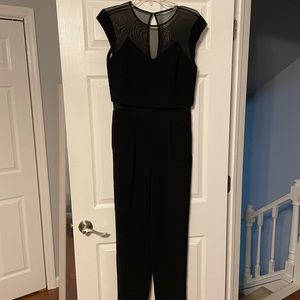 NWT Gorgeous Express Black/Sheer Jumpsuit